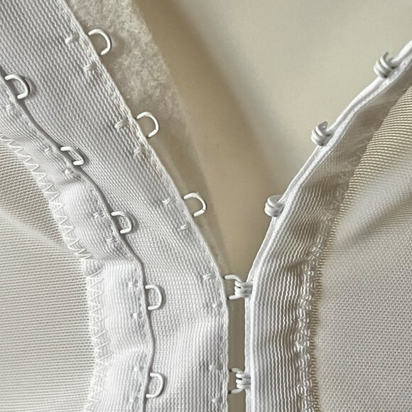 Carnival Lace Bustier Corset Boning Bridal Lingerie Size 34D white Wedding VTG - Picture 9 of 14